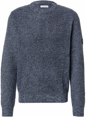 JACK & JONES Sveter 'JJLINK'  modrá melírovaná