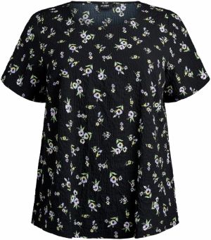 Flash by Zizzi Tričko 'Fltracy'  žltá / svetlozelená / svetlofialová / čierna