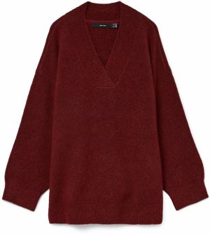VERO MODA Sveter 'VMBANG'  vínovo červená