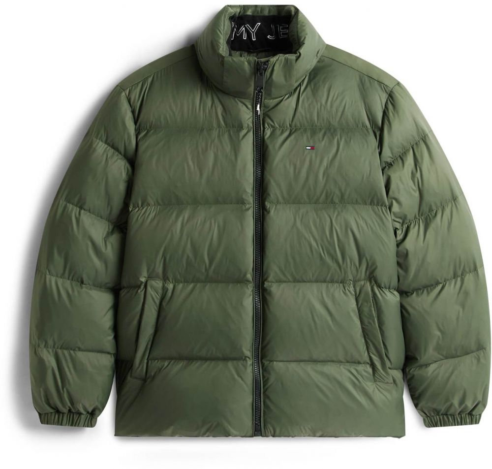 Tommy Jeans Zimná bunda 'ESSENTIAL'  olivová