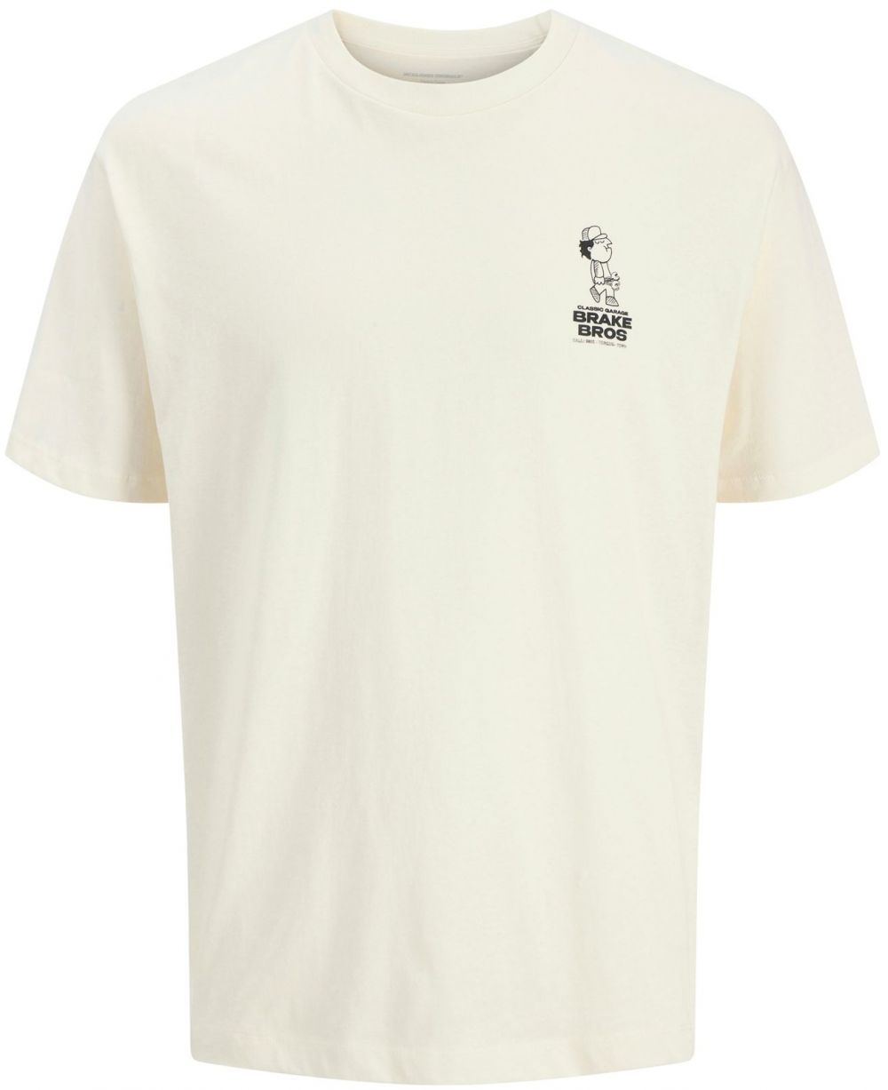 JACK & JONES Tričko 'JORBRAKE'  čierna / biela