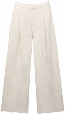 Pull&Bear Nohavice  biela ako vlna