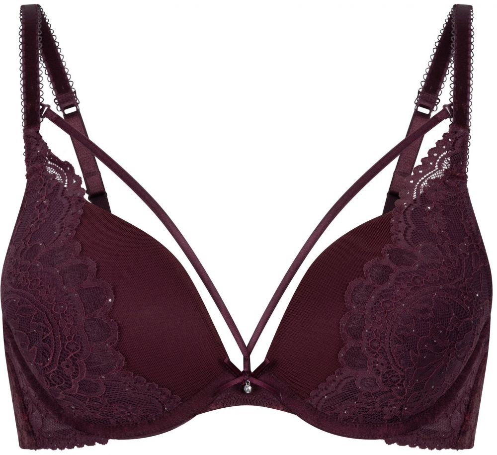 Hunkemöller Podprsenka 'Isadora'  vínovo červená