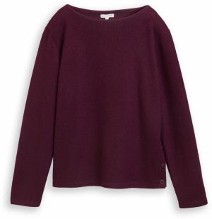 TOM TAILOR Mikina  burgundská