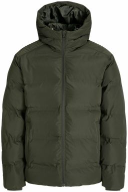 JACK & JONES Zimná bunda 'JJESOHO'  tmavozelená