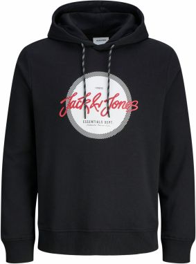 JACK & JONES Mikina 'JJURBAN'  červená / čierna / biela