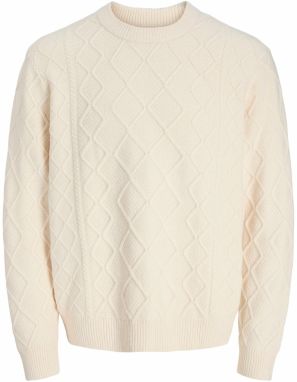 JACK & JONES Sveter 'JORCAMBRIDGE'  krémová