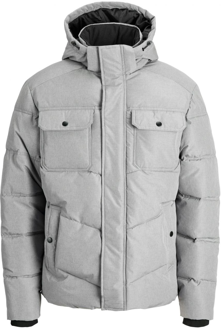 JACK & JONES Zimná bunda 'JJMORGAN'  svetlosivá
