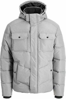 JACK & JONES Zimná bunda 'JJMORGAN'  svetlosivá