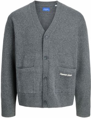 JACK & JONES Kardigán 'JORNORREBRO'  tmavosivá