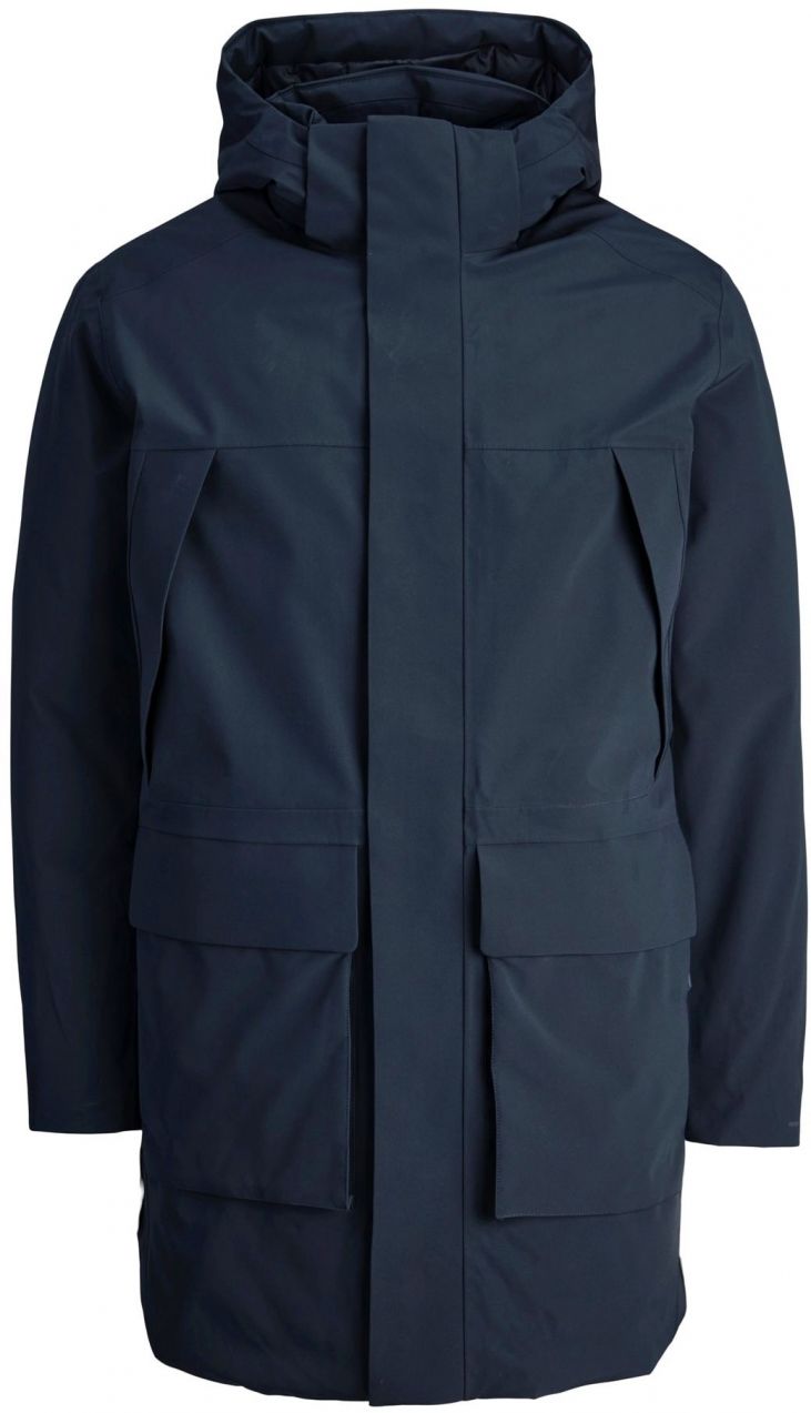 JACK & JONES Prechodná parka 'JPRCCMOON'  tmavomodrá