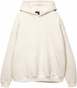 Pull&Bear Mikina 'STWD'  biela ako vlna