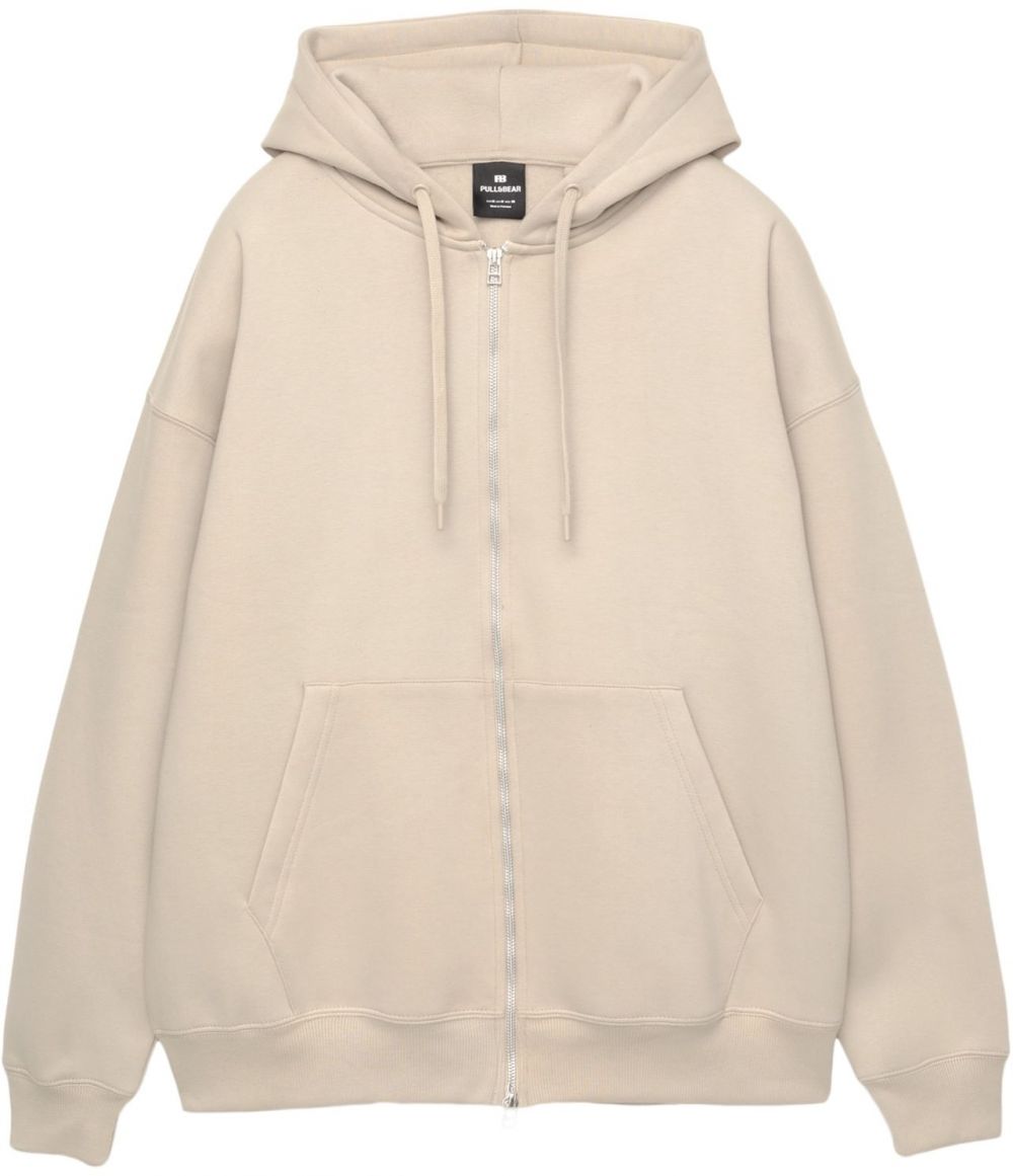 Pull&Bear Tepláková bunda  nebielená