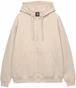 Pull&Bear Tepláková bunda  nebielená