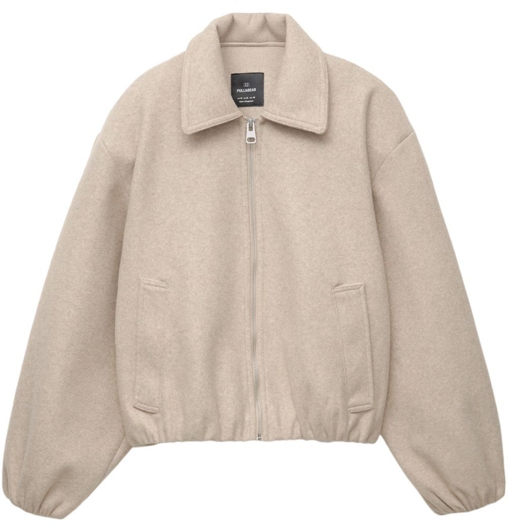 Pull&Bear Prechodná bunda  piesková