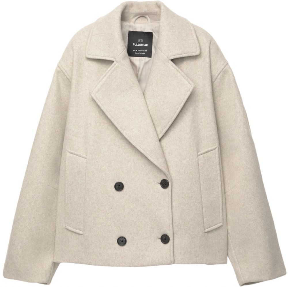 Pull&Bear Prechodný kabát  piesková