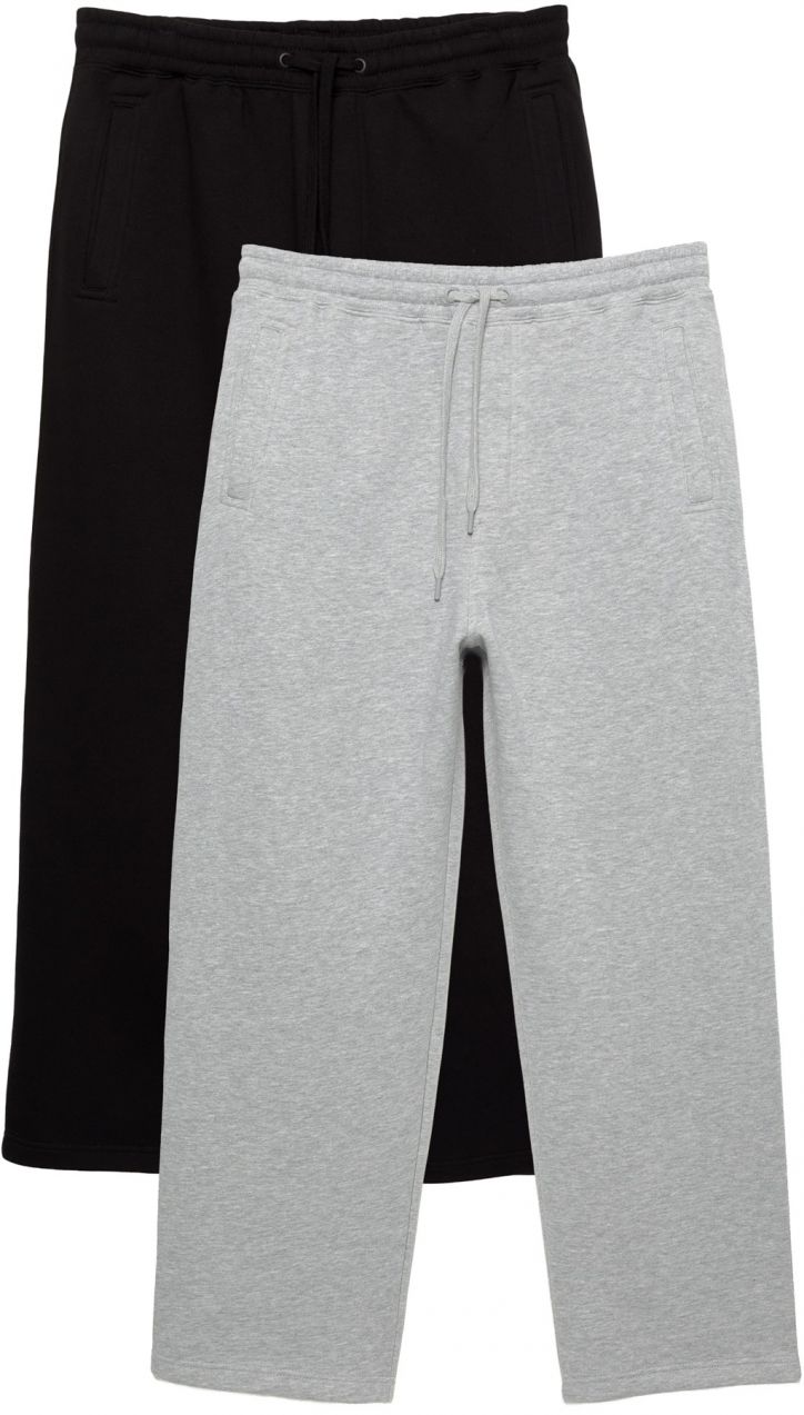 Pull&Bear Nohavice  svetlosivá / čierna