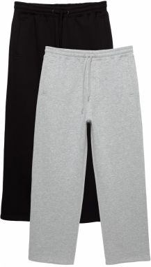 Pull&Bear Nohavice  svetlosivá / čierna