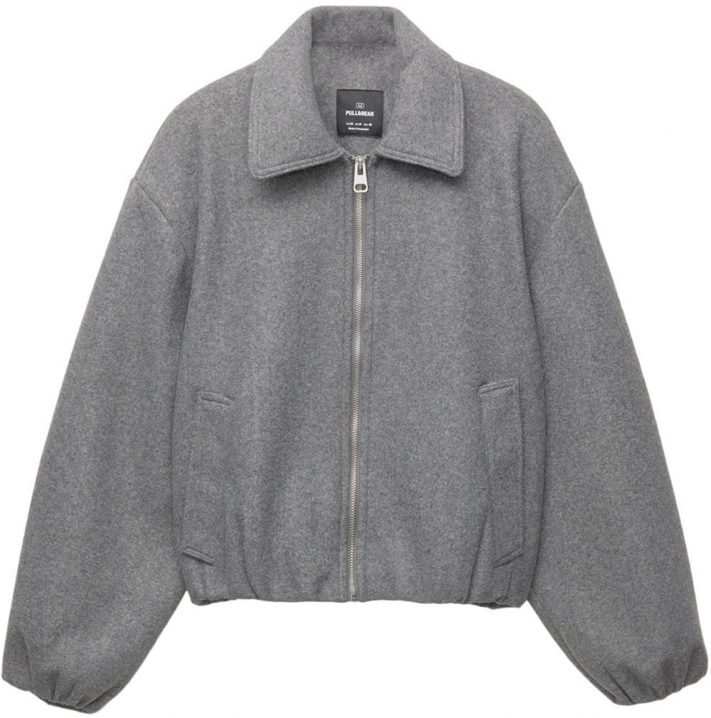 Pull&Bear Prechodná bunda  sivá