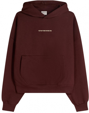 Bershka Mikina  tmavohnedá / biela