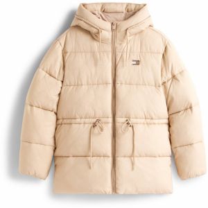 Tommy Jeans Zimná bunda  brokátová / svetlohnedá
