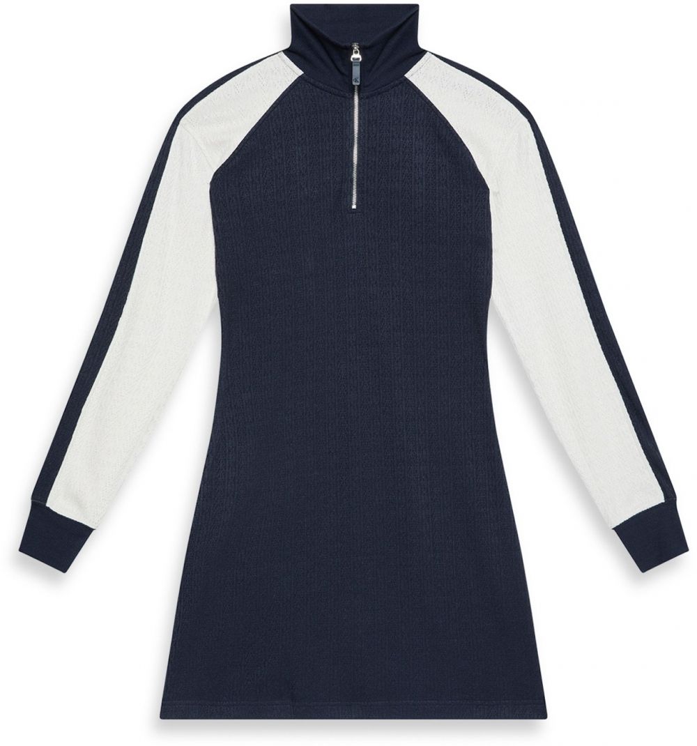 Calvin Klein Jeans Šaty  tmavomodrá / biela