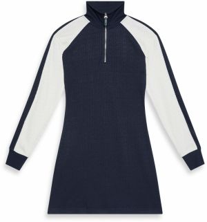 Calvin Klein Jeans Šaty  tmavomodrá / biela