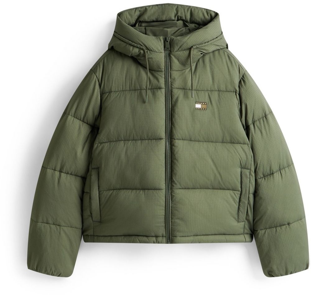 Tommy Jeans Zimná bunda  zelená