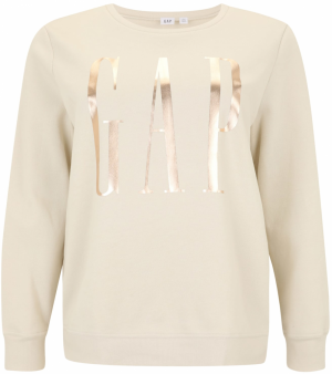 Gap Tall Mikina  krémová / zlatá