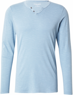 JACK & JONES Tričko 'JJESPLIT'  modrá melírovaná