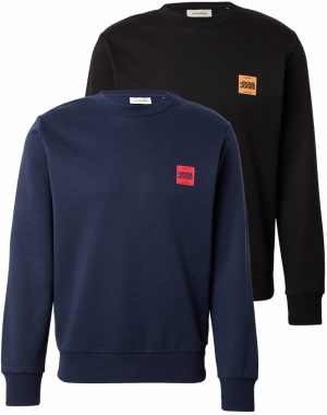 JACK & JONES Mikina 'JJBRANDY'  námornícka modrá / čierna