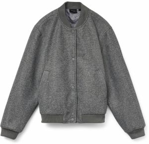 VERO MODA Prechodná bunda 'VMFORTUNE'  sivá melírovaná