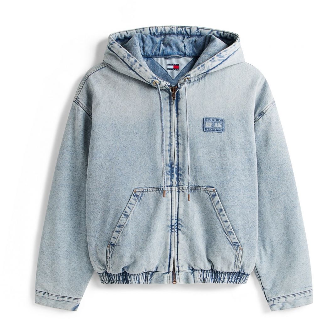 Tommy Jeans Prechodná bunda  modrá denim