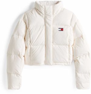 Tommy Jeans Zimná bunda 'ALASKA'  námornícka modrá / červená / biela / prírodná biela
