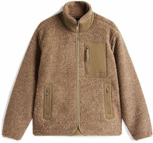 TOMMY HILFIGER Flisová bunda  tmavobéžová