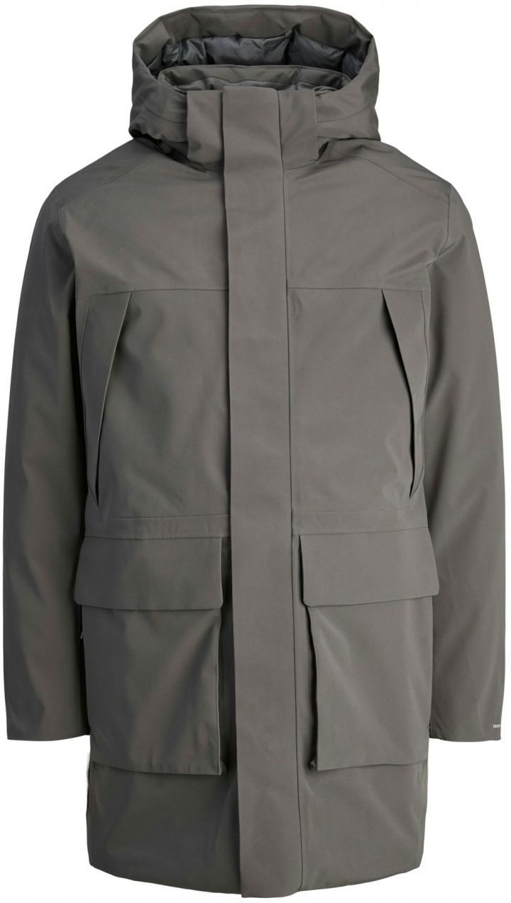 JACK & JONES Prechodná parka 'JPRCCMOON'  sivá