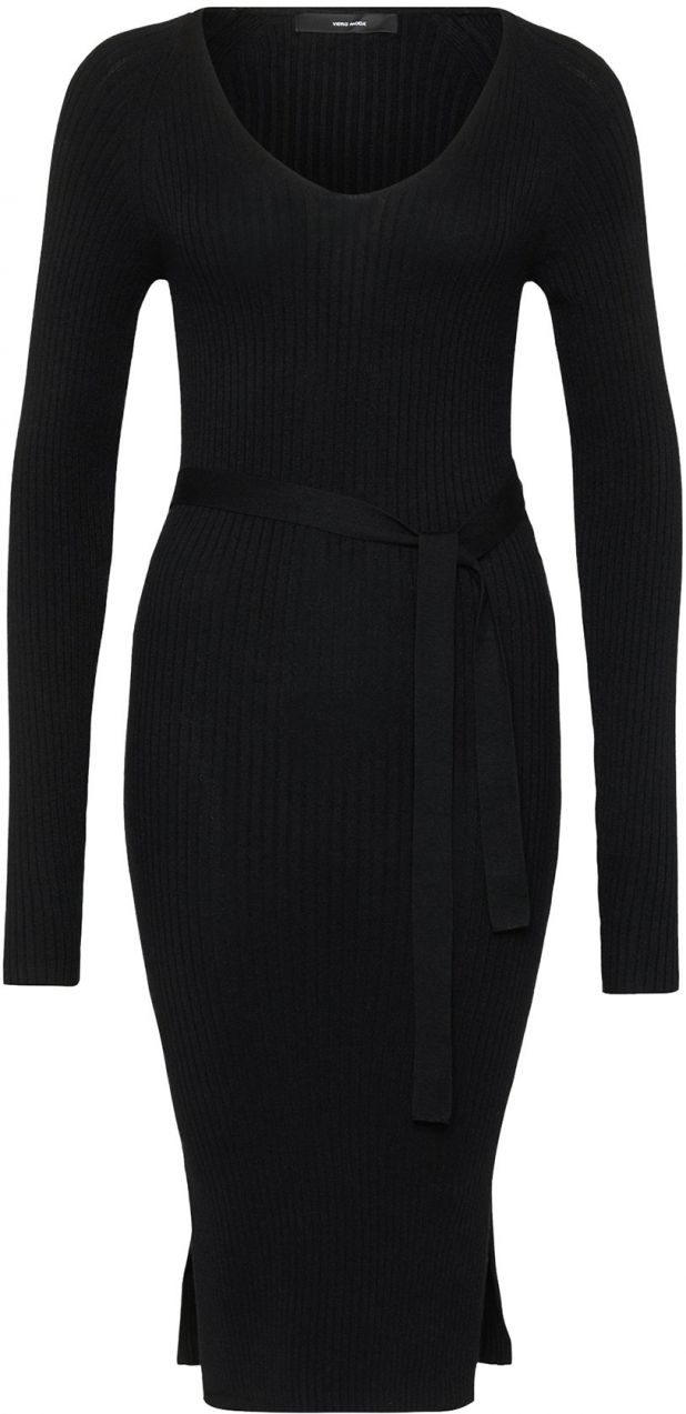 Vero Moda Tall Pletené šaty 'VMSABA'  čierna