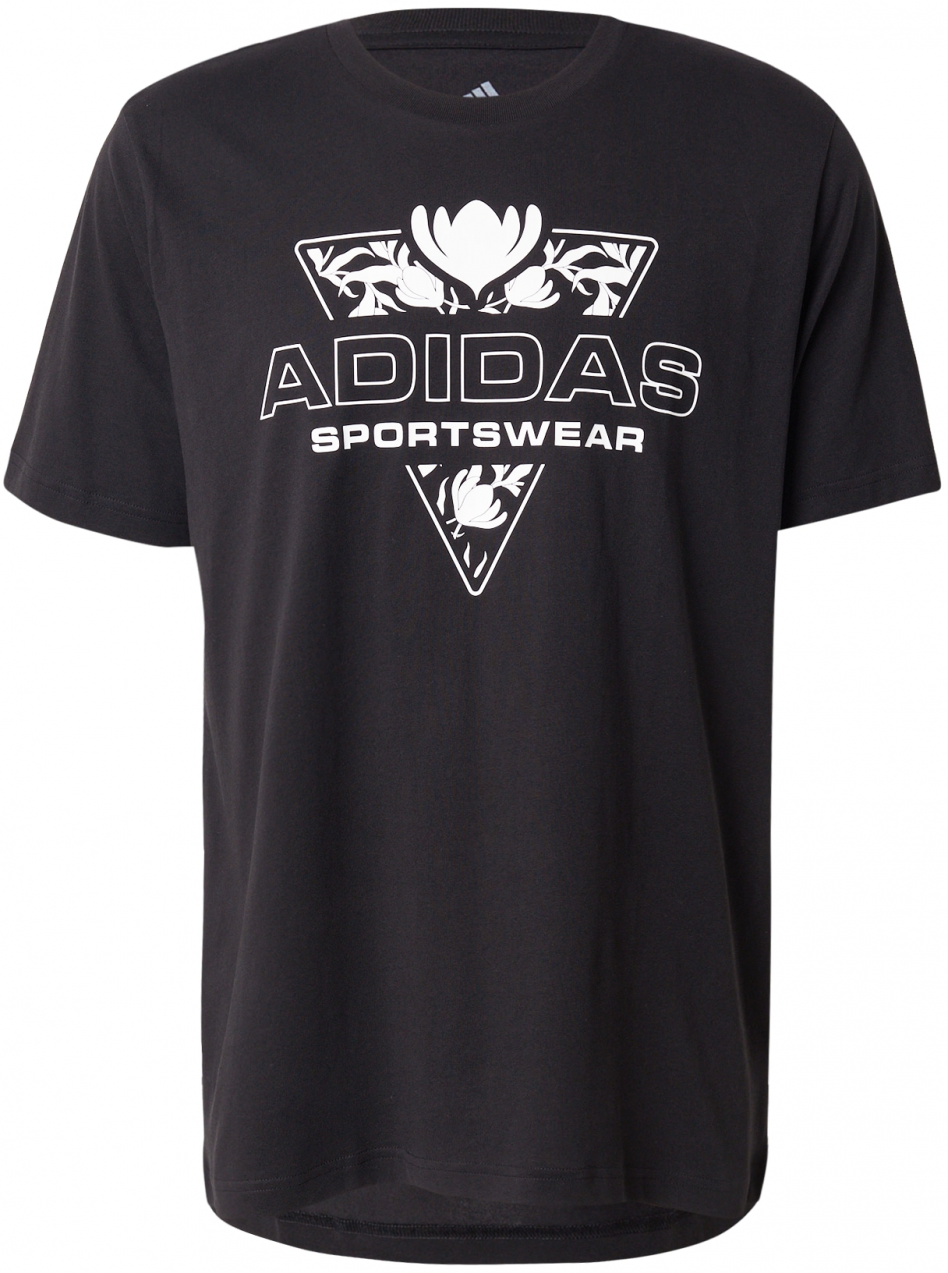 ADIDAS SPORTSWEAR Funkčné tričko 'HOT'  čierna / biela