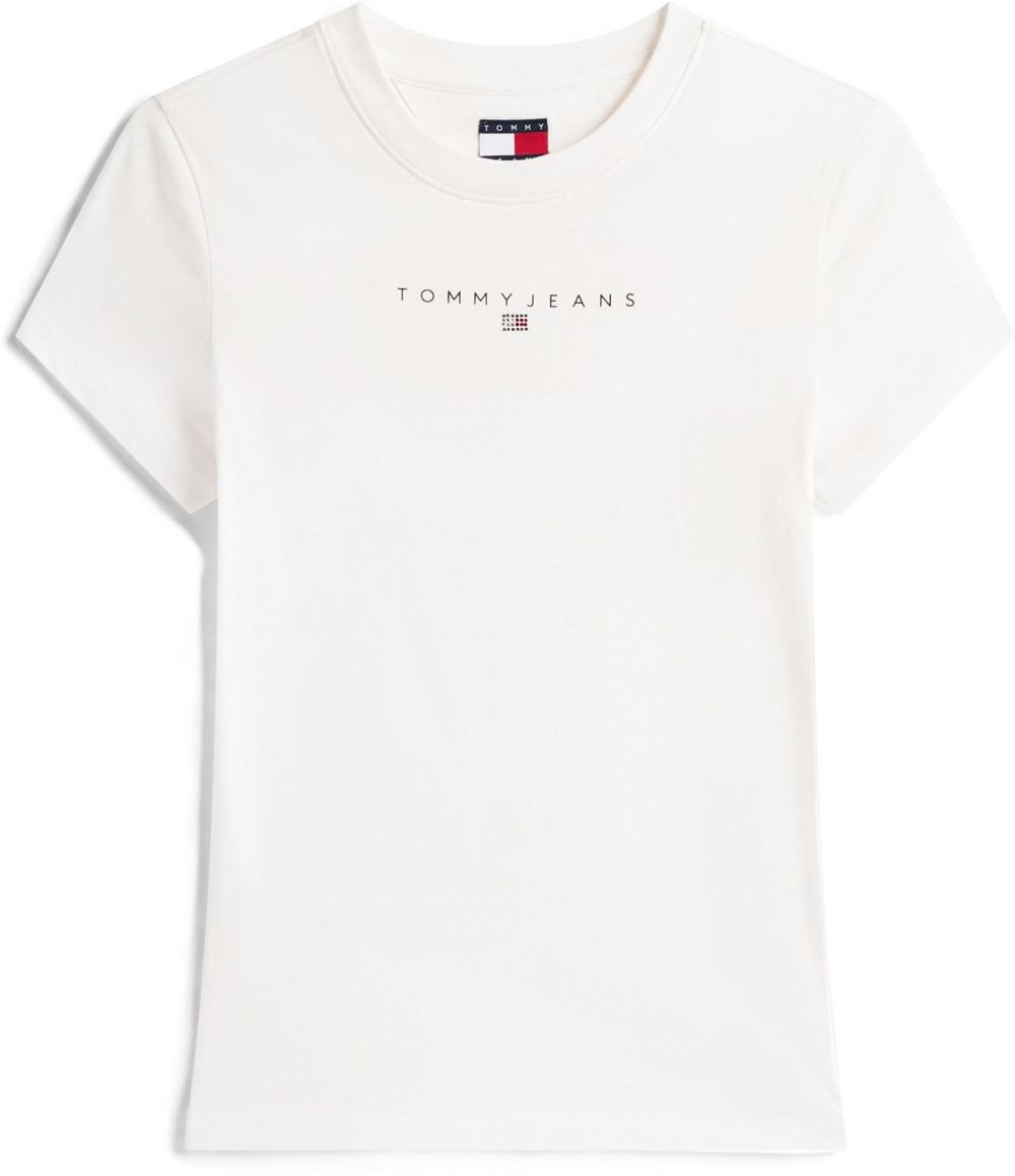 Tommy Jeans Tričko  námornícka modrá / biela