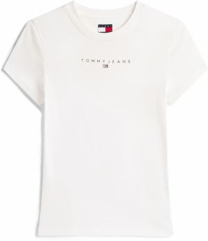 Tommy Jeans Tričko  námornícka modrá / biela