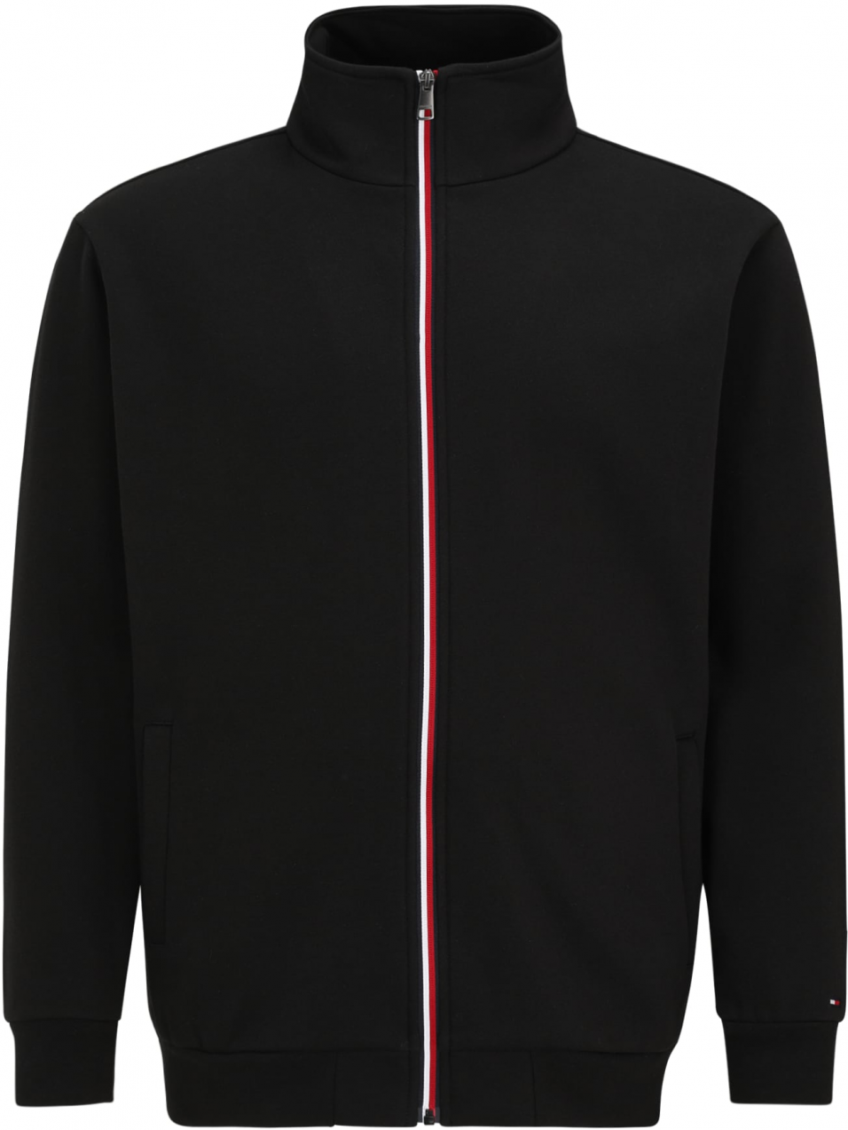 Tommy Hilfiger Big & Tall Tepláková bunda  červená / čierna / biela