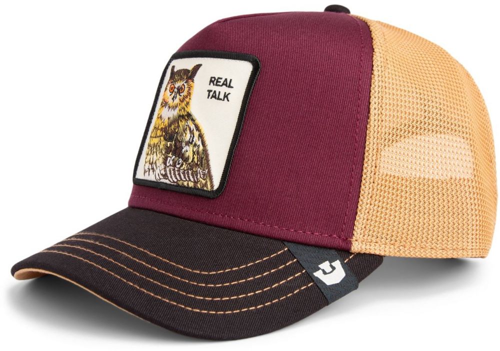 GOORIN Bros. Čiapka 'Owl'  oranžová / vínovo červená / čierna / biela