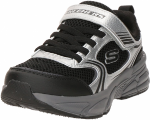 SKECHERS Tenisky  čierna / strieborná
