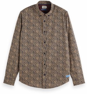 SCOTCH & SODA Košeľa  béžová / tmavomodrá