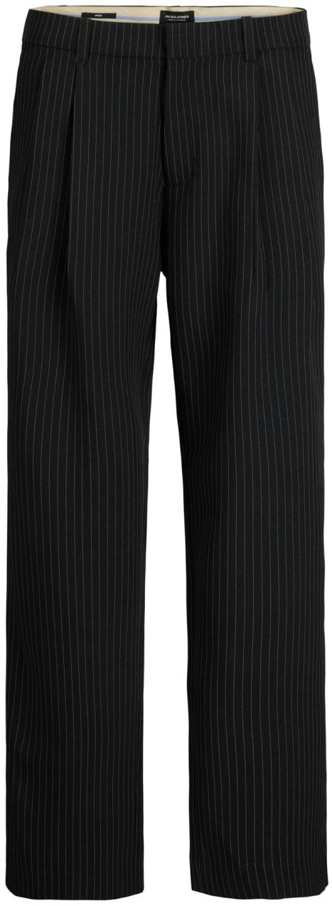 JACK & JONES Chino nohavice 'JPSTBILL JJDAYTONA'  čierna / biela