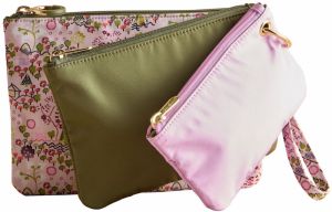 Cath Kidston Listová kabelka  olivová / ružová / malinová / čierna