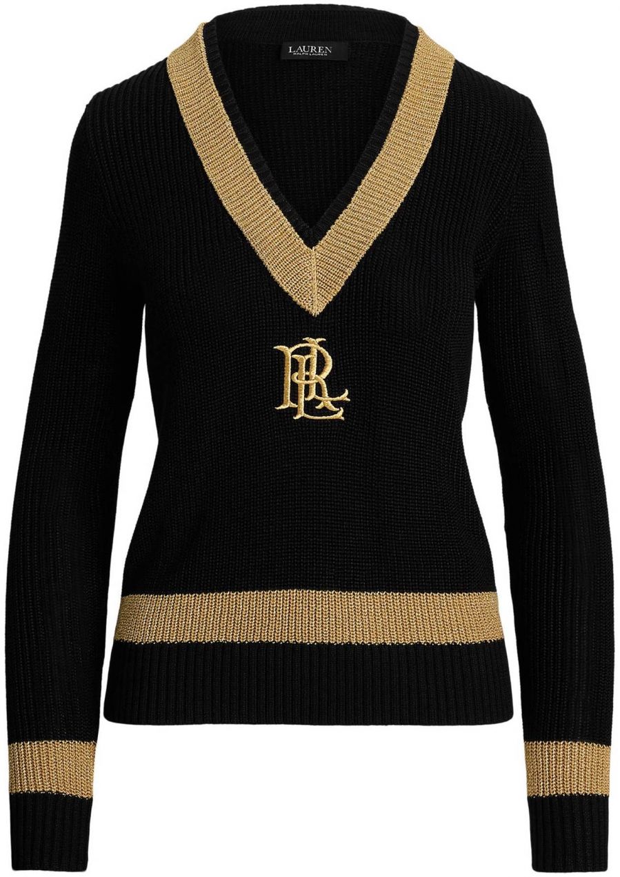 Lauren Ralph Lauren Sveter 'MEREN'  zlatá / čierna