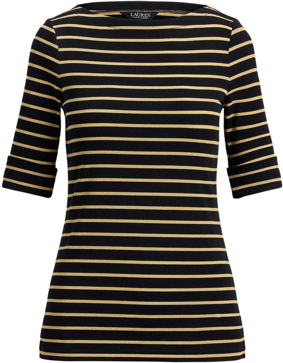 Lauren Ralph Lauren Tričko 'JUDY'  zlatá / čierna