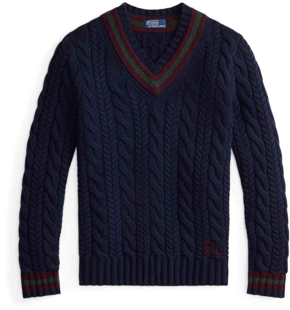 Polo Ralph Lauren Sveter  námornícka modrá / tmavozelená / burgundská