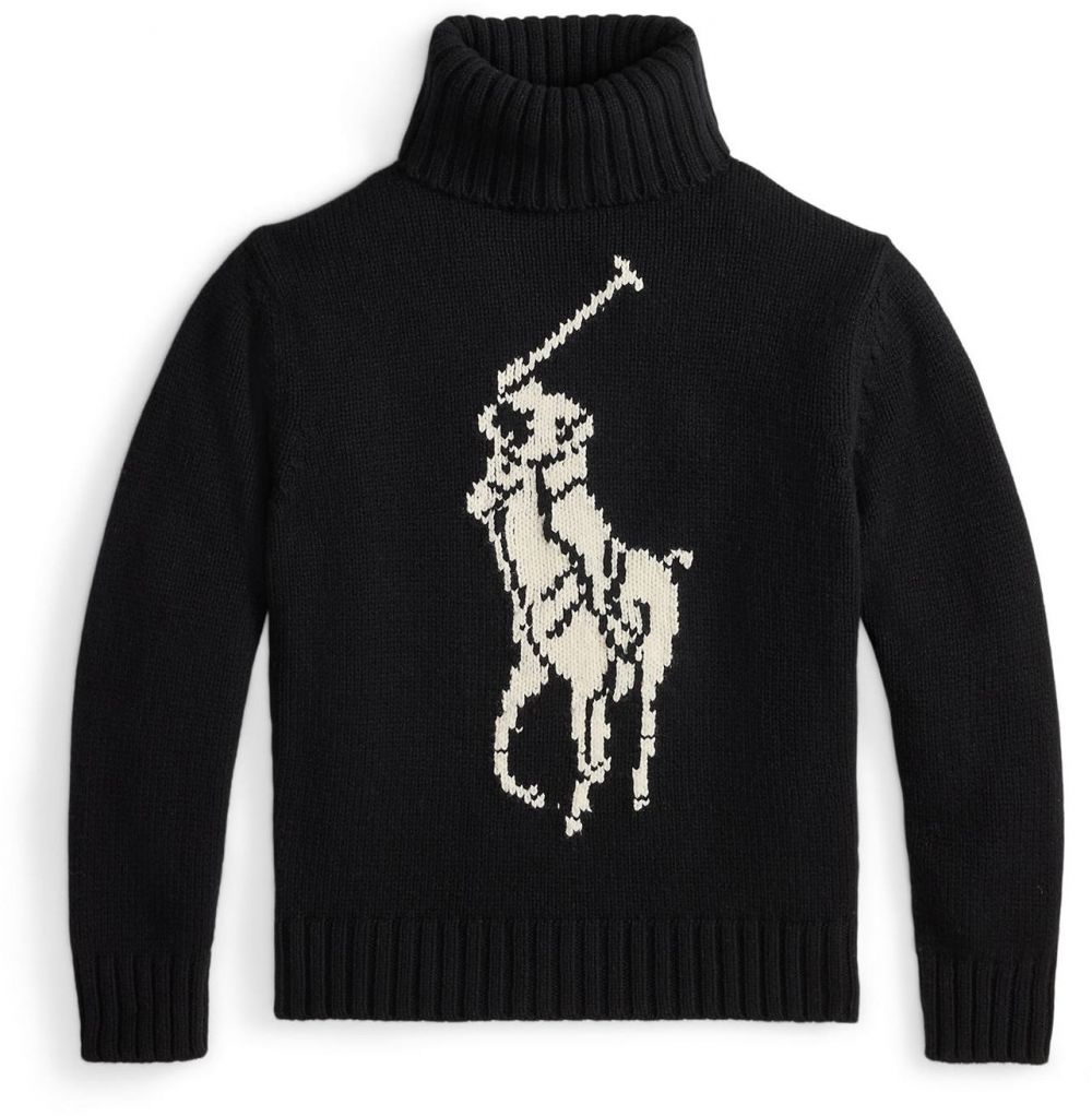 Polo Ralph Lauren Sveter  čierna / biela